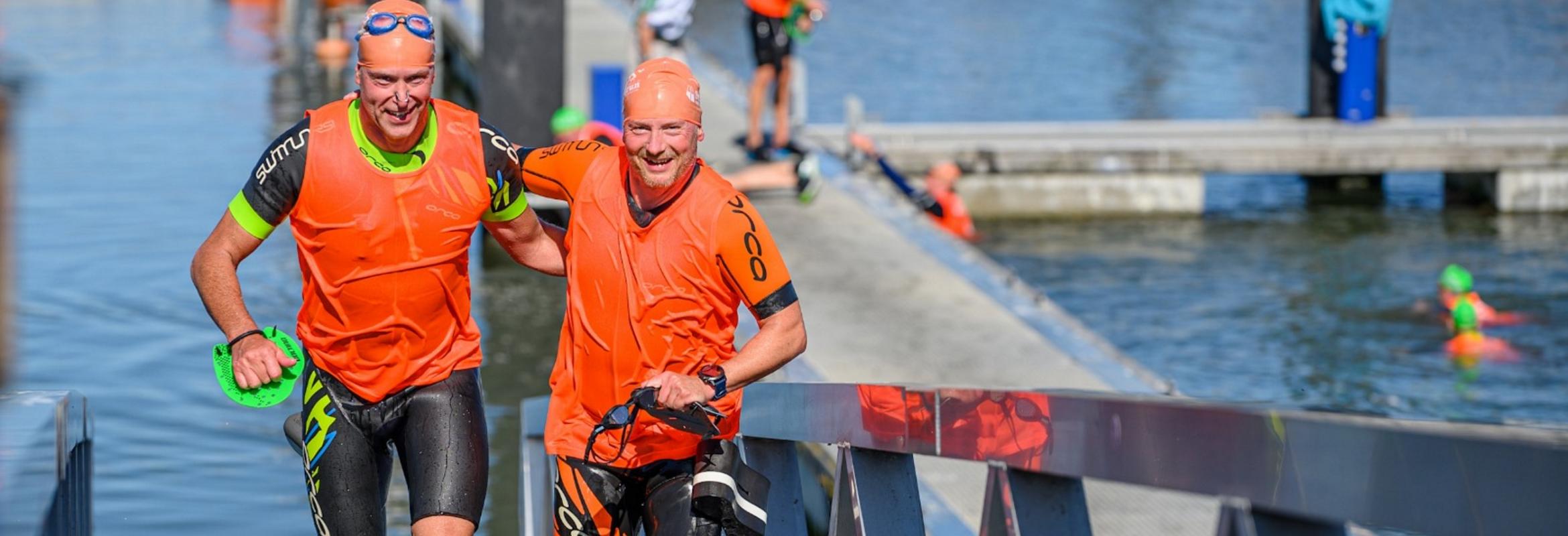 Koudwatervrees tijdens de tweede Beleef Lauwersoog Swimrun